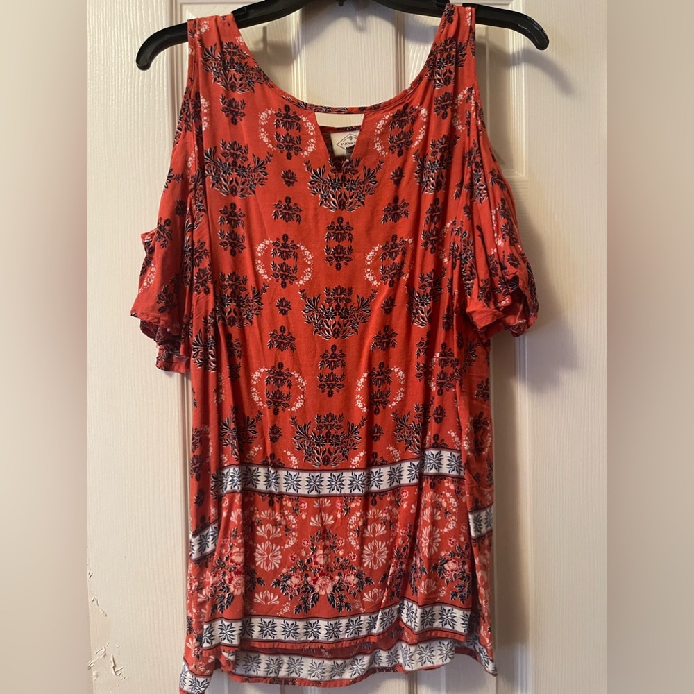 Orange blouse